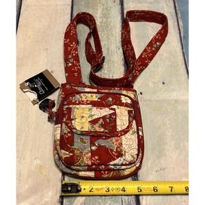 NWT Donna Sharp Ferris Wheel Mini Hipster Crossbody Quilted Happy Tub23 NEW